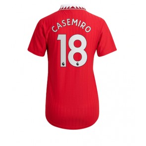 Manchester United Casemiro #18 kläder Kvinnor 2022-23 Hemmatröja Kortärmad